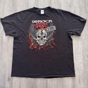98 Rock Fest Shirt Mens XL Black 2018 Shinedown Seether starset Concert Tee